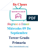 Mis Clases 3 Er Grado 09 Septiembre Prim