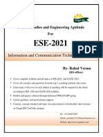 General Studies and Engineering Aptitude For: Information and Communication Technologies (ICT)