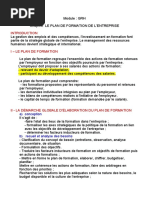 Plan de Formation