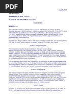 June 28, 2017 G.R. No. 218970 RICHARD ESCALANTE, Petitioner People of The Philippines, Respondent Decision Mendoza, J.