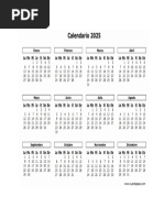 Calendario Super 2025 para Hacer Planes