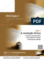 Bibliologia 2 - Lições 1 e 2