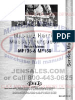 Massey Ferguson Tractor Service Manual MH S mf135 150 PDF