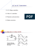 Chapter 4 AC To AC Converters: Outline