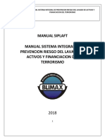 Manual y Politicas Siplaft Blimax