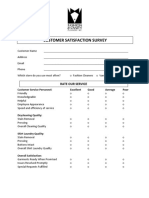 Customer Satisfaction Survey: Rate Our Service