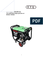 Owner'S Manual: Air-Cooled Diesel Engine Generator Set Dg4Le / Dg6Le