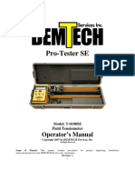 T 000SE Pro Tester SE Manual PDF