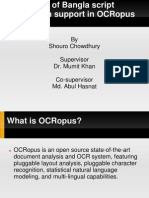 Integration of Bangla Script Recognition Support in OCRopus (Thesis Presentation by Shouro Chowdhury)