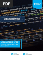 Laboratorio 08 - Introducción A Windows PowerShell