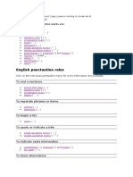 English Punctuation Rules: Some Common Punctuation Marks Are