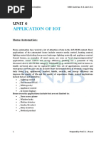 Application of Iot: Unit 6