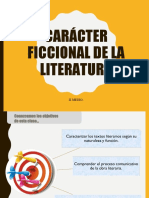 Carácter Ficcional de La Literatura