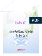 Prodew 400: Amino Acid Based Humectant For Skin Care