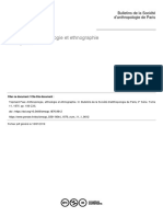 Anthropologie, Ethnologie Et Ethnographie (Pau Topinard) PDF