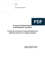 Proyecto de Control de Nivel - Portafolio de Título Ingenieria 2020