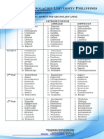 Spelling Bee For Secondary Level