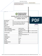 Haldia Institute of Technology: Exam Application Form SESSION 2019-20