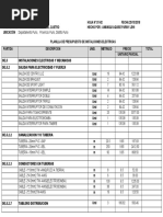 Presupuesto de Inst. Electricas