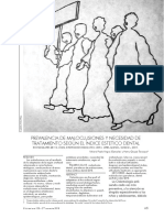 Prevalencia de Maloclusiones y Necesidad PDF