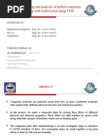 Modeling and Analysis of Hybrid Composite Strip With Bolted Joint Using FEM
