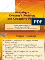 Analyzing A Company's Resources and Competitive Position Analyzing A Company's Resources and Competitive Position