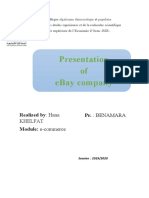 Presentation of Ebay Company: Realized By: Hana Module: E-Commerce