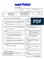 Form: HAVE / HAS + Past Participle