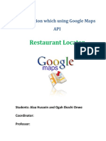 Application Which Using Google Maps API Alaa