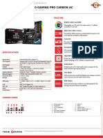 B450 Gaming Pro Carbon Ac B450 Gaming Pro Carbon Ac: Feature