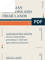 Agrarian Relations and Friar Lands: Group 4