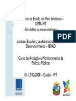 IndicadoresAmbientais Curso SEMA MT