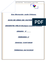 Guía Grado 5° Matemáticas 3° Periodo-2020