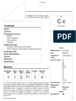 C or C Is The Third Letter in The English and ISO Basic Latin