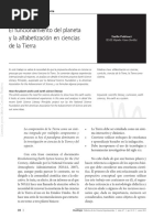 El Funcionamiento Del Planeta y La Alfabetizacion en Ciencias de La Tierra