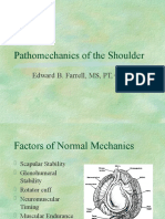 Pathomechanics of The Shoulder: Edward B. Farrell, MS, PT, CSCS