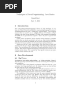 Techniques of Java Programming: Java Basics: Manuel Oriol April 18, 2006