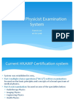 Resident Physicist Examination System: Francis Lee 16 Oct 2018