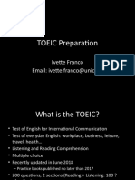 TOEIC Preparation: Ivette Franco Email: Ivette - Franco@