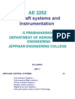 Aircraft Systems and Instrumentation: G Prabhakaran Department of Aeronautical Engineering Jeppiaar Engineering College