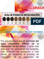 Etapas de La Decoloración