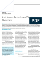 Autotransplantation of Teeth: An: Orthodontics