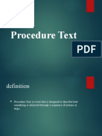 Procedure Text