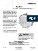 Model L: Two-Stage Regulator Repair Kit Instructions