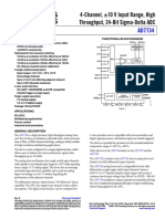 4-Channel, 10 V Input Range, High Throughput, 24-Bit Sigma-Delta ADC