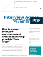 How To Answer Interview Questions About Amazon Leadership Principle"earn Trust" - Interview Genie