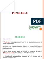 Phase Rule: Dr.S.Ignatius Arockiam, Assistant Professor, Dept of Chemistry