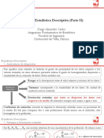 Unidad 2. Estadística Descriptiva (Parte II)