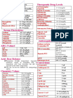 Glucose Specific Gravity BUN Serum Creatinine LDH Protein Albumin Bilirubin Total Cholesterol Triglyceride Uric Acid CPK