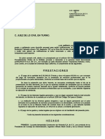 Escrito de Demanda de Pago de Honorarios Por Servicios Profesionales-Ok